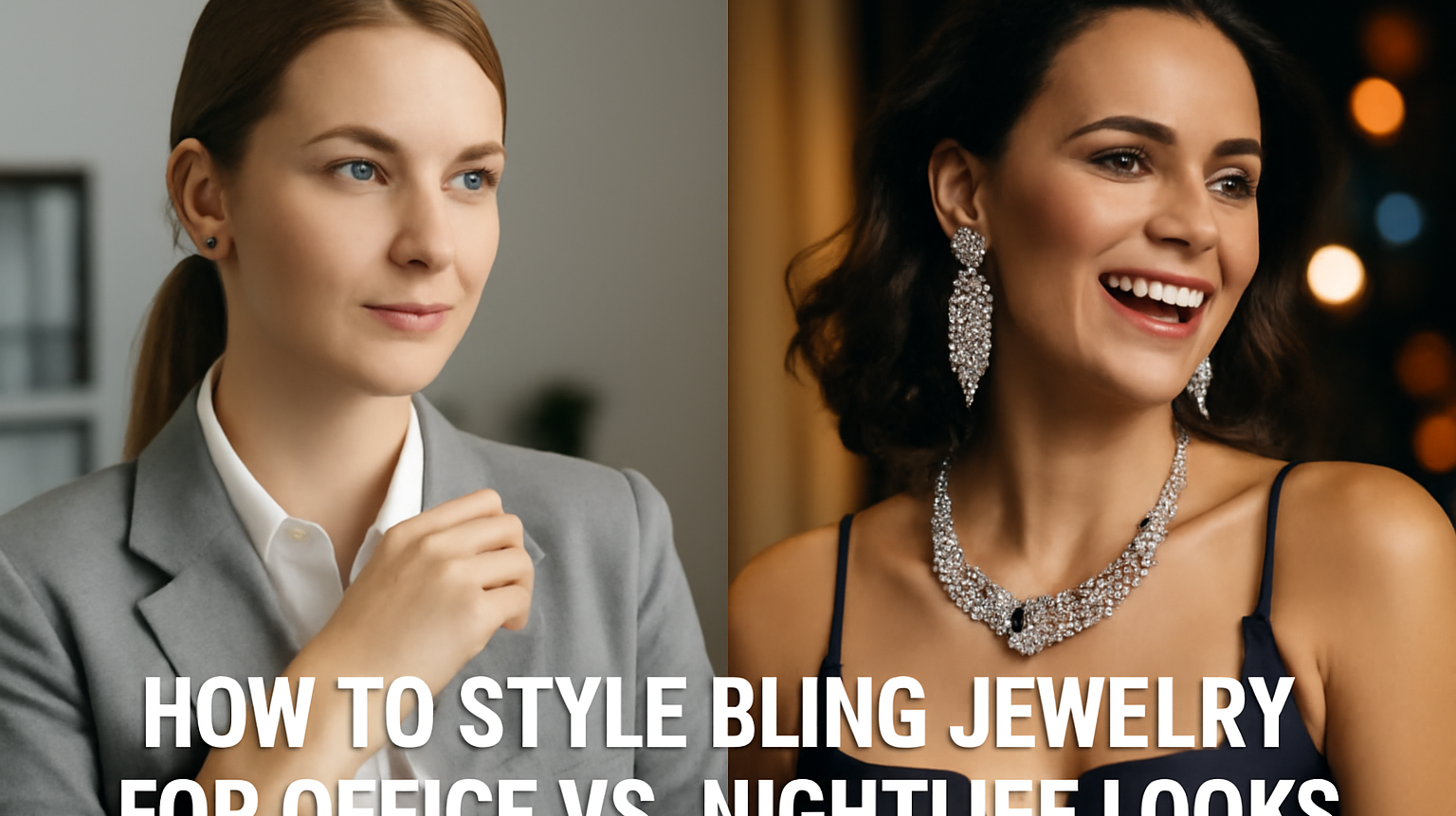 How to Style Bling Jewelry for Office vs. Nightlife Looks