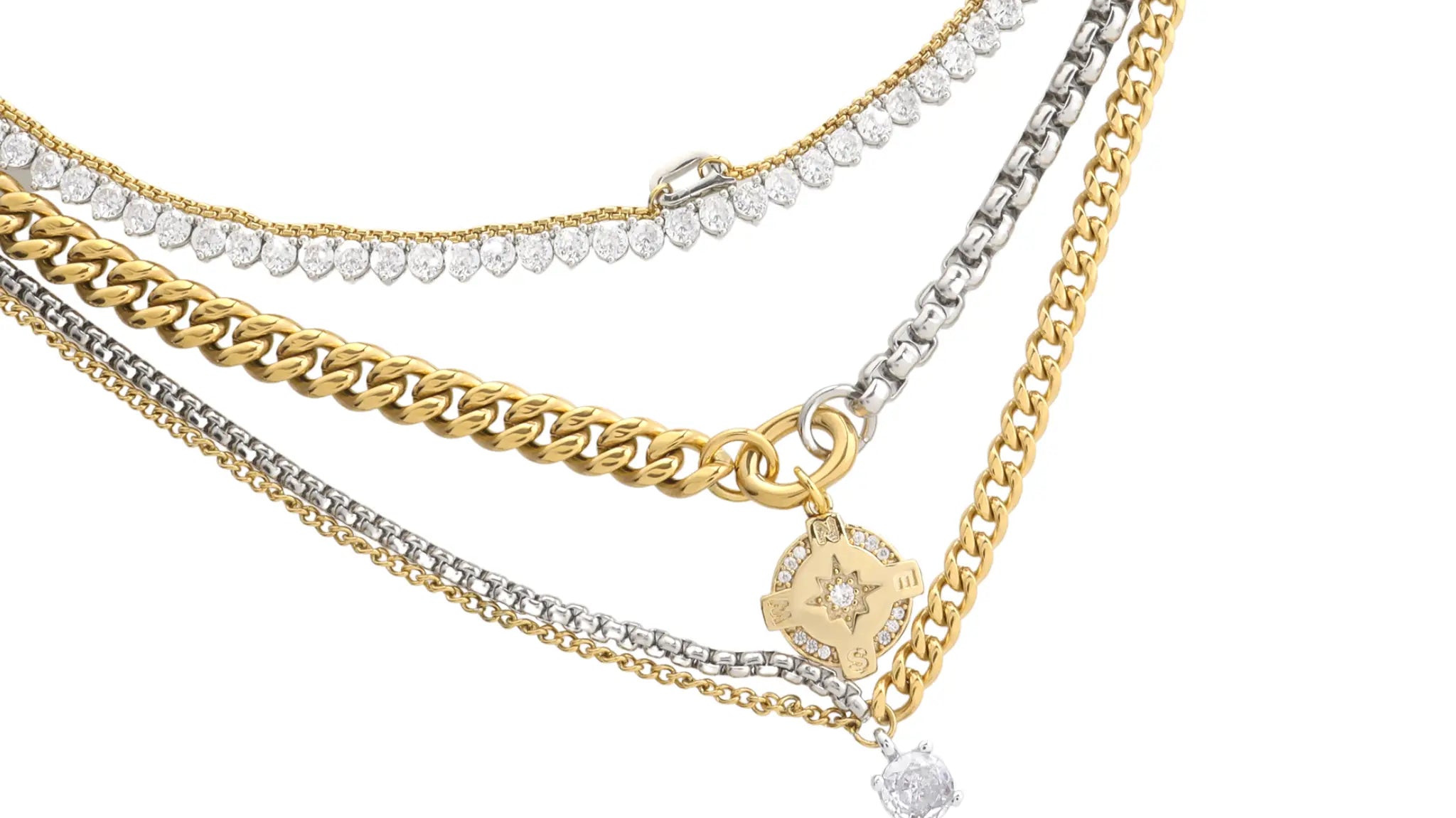 How to Expertly Layer Necklaces in Gold and Silver