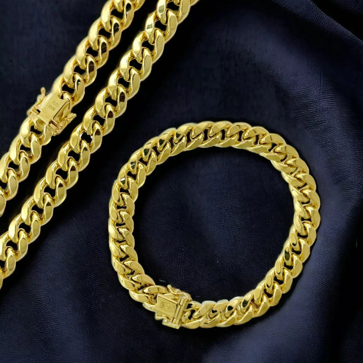 10KT Miami Cuban Necklace, Hollow