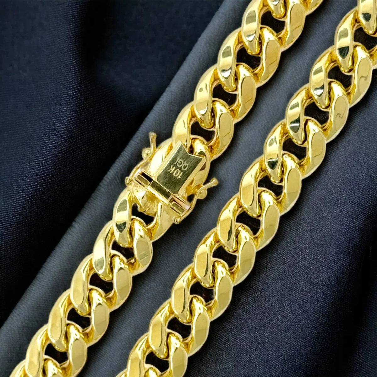 10KT Miami Cuban Necklace, Hollow