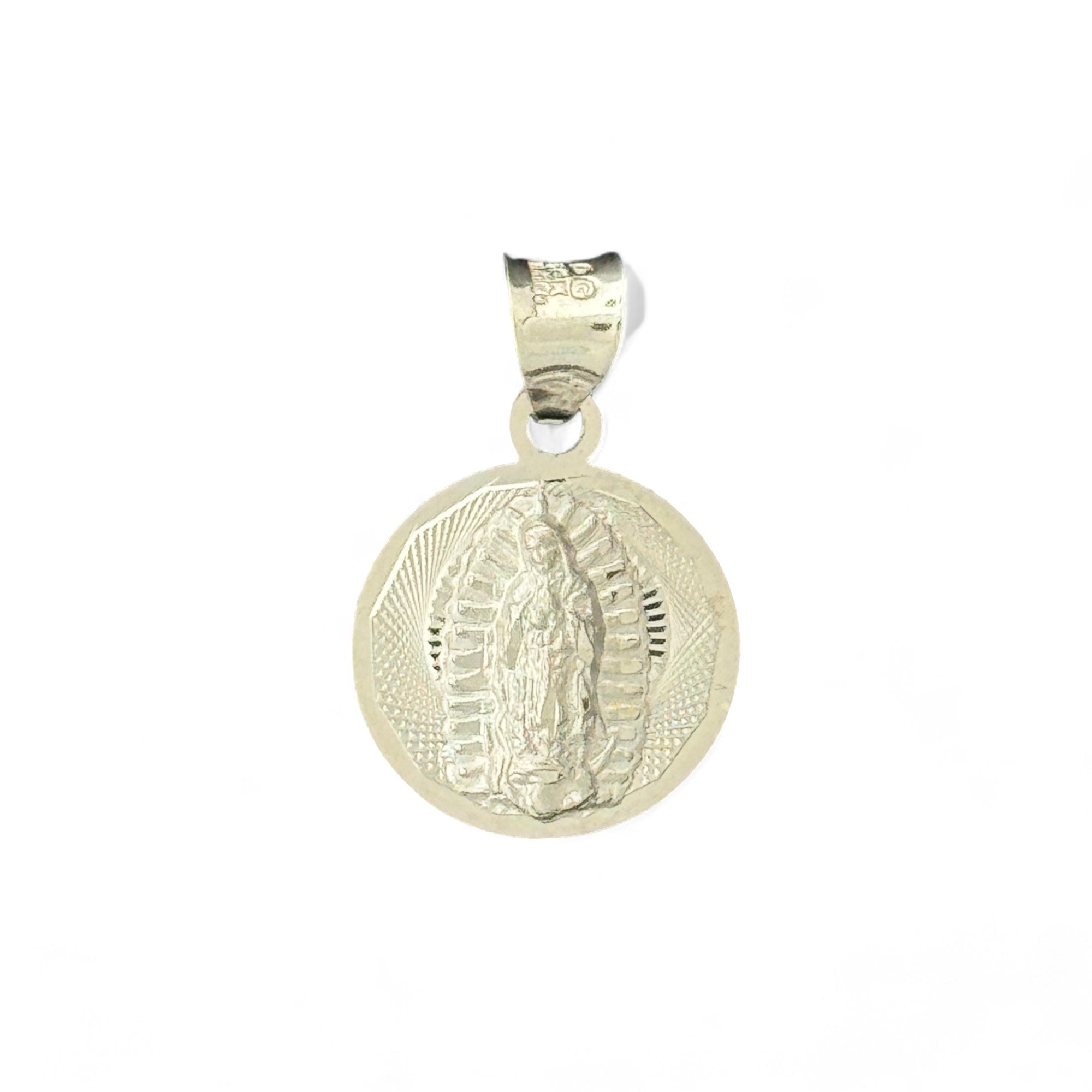 14KT Gold Crucifix Cross Pendant with Sparkling Cubic Zirconia Stones - Elegant Religious Jewelry