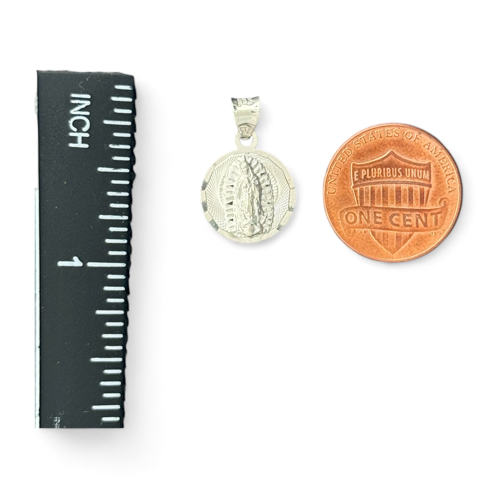 14KT Gold Crucifix Cross Pendant with Sparkling Cubic Zirconia Stones - Elegant Religious Jewelry