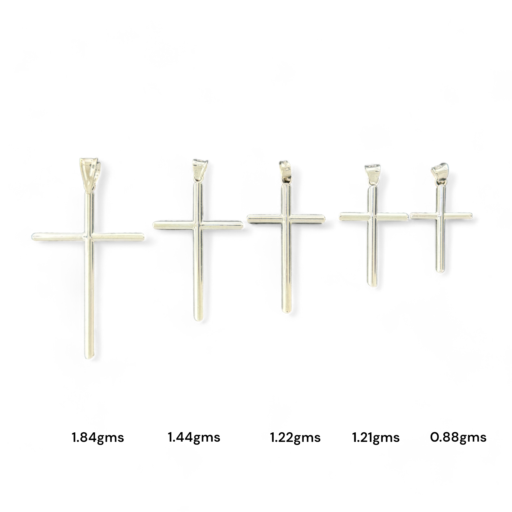 14KT Gold Crucifix Cross Pendant with Sparkling Cubic Zirconia Stones - Elegant Religious Jewelry