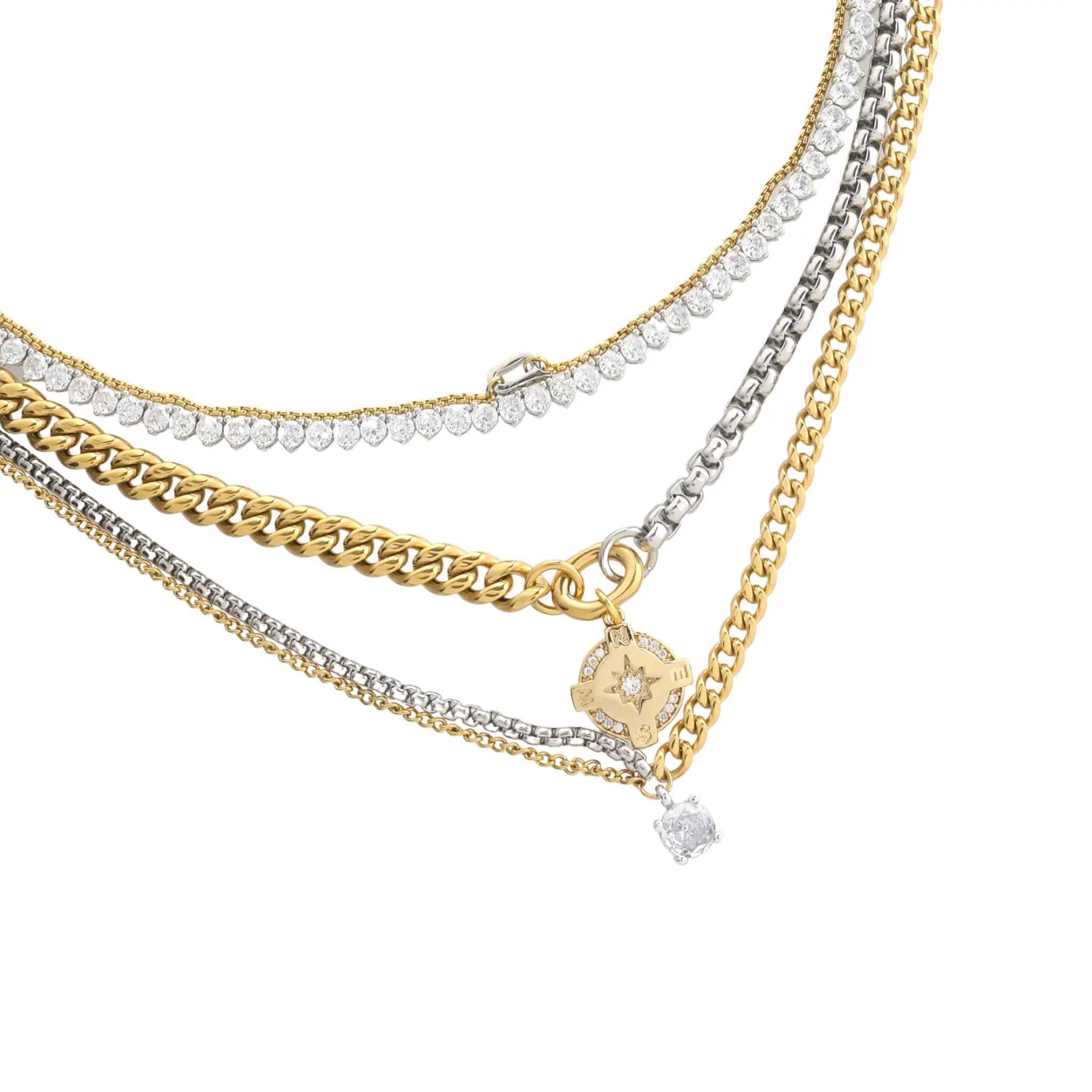 How to Expertly Layer Necklaces in Gold and Silver