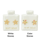 10KT Gold Floral Stud Earrings