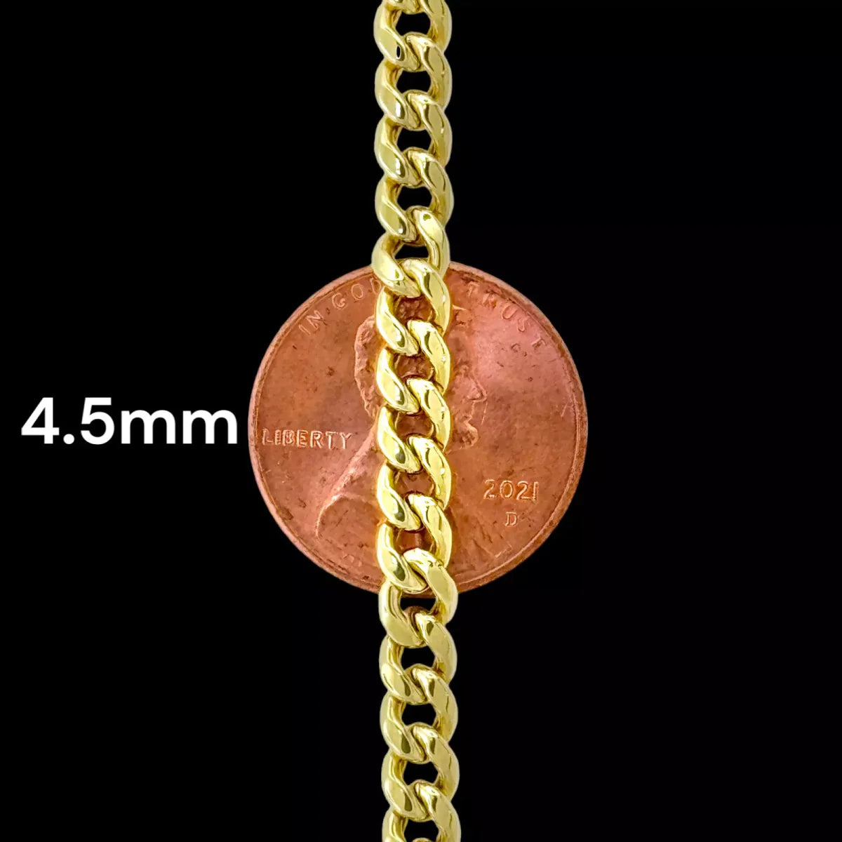 10KT Miami Cuban Necklace, Hollow