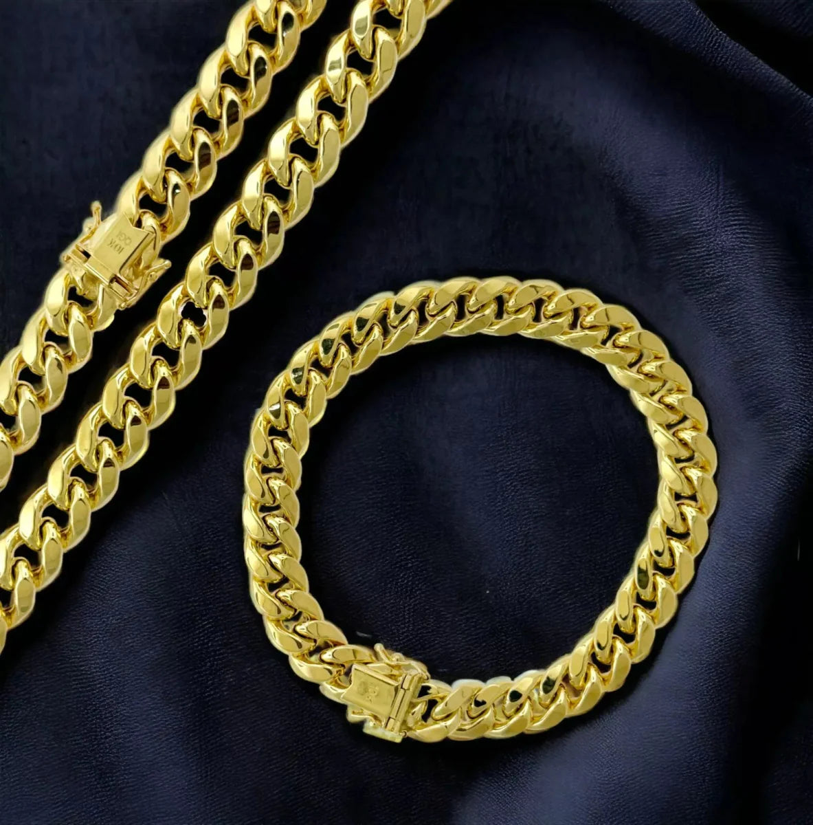 10KT Miami Cuban Necklace, Hollow