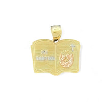 Load image into Gallery viewer, 14KT Tri - Color Gold Mi Bautizo Pendant
