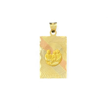 Load image into Gallery viewer, 14KT Tricolor Gold Baptism Pendant
