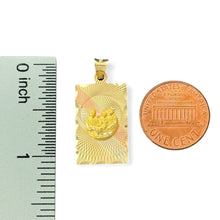 Load image into Gallery viewer, 14KT Tricolor Gold Baptism Pendant
