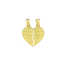 Load image into Gallery viewer, 14KT Yellow and Rose Gold &quot;Te Amo&quot; Breakable Heart Pendant
