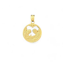 Load image into Gallery viewer, 14KT Yellow Gold Baptism Pendant with Holy Family Scene
