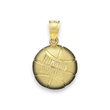 Load image into Gallery viewer, 14KT Yellow Gold Basketball Pendant
