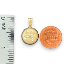 Load image into Gallery viewer, 14KT Yellow Gold Basketball Pendant
