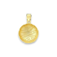 Load image into Gallery viewer, 14KT Yellow Gold Basketball Pendant
