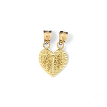 Load image into Gallery viewer, 14KT Yellow Gold &quot;I Love You&quot; Breakable Heart Pendant
