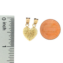 Load image into Gallery viewer, 14KT Yellow Gold &quot;I Love You&quot; Breakable Heart Pendant
