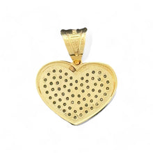 Load image into Gallery viewer, 14KT Yellow Gold Pave CZ Heart Pendant
