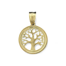 Load image into Gallery viewer, 14KT Yellow Gold Round Tree of Life Pendant
