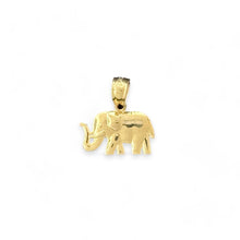 Load image into Gallery viewer, 14KT Yellow Gold Very Small Elephant Pendant
