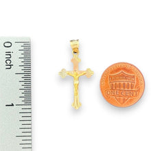 Load image into Gallery viewer, 14KT Yellow Gold Wrapped Cross Pendant
