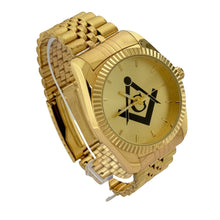 Load image into Gallery viewer, Masonic Gold Stainless Steel Watch
