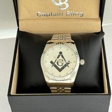 Load image into Gallery viewer, Masonic Silver Stainless Steel Watch

