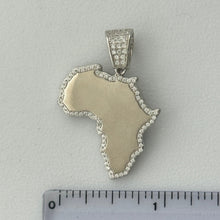 Load image into Gallery viewer, Sterling Silver CZ Africa Pendent
