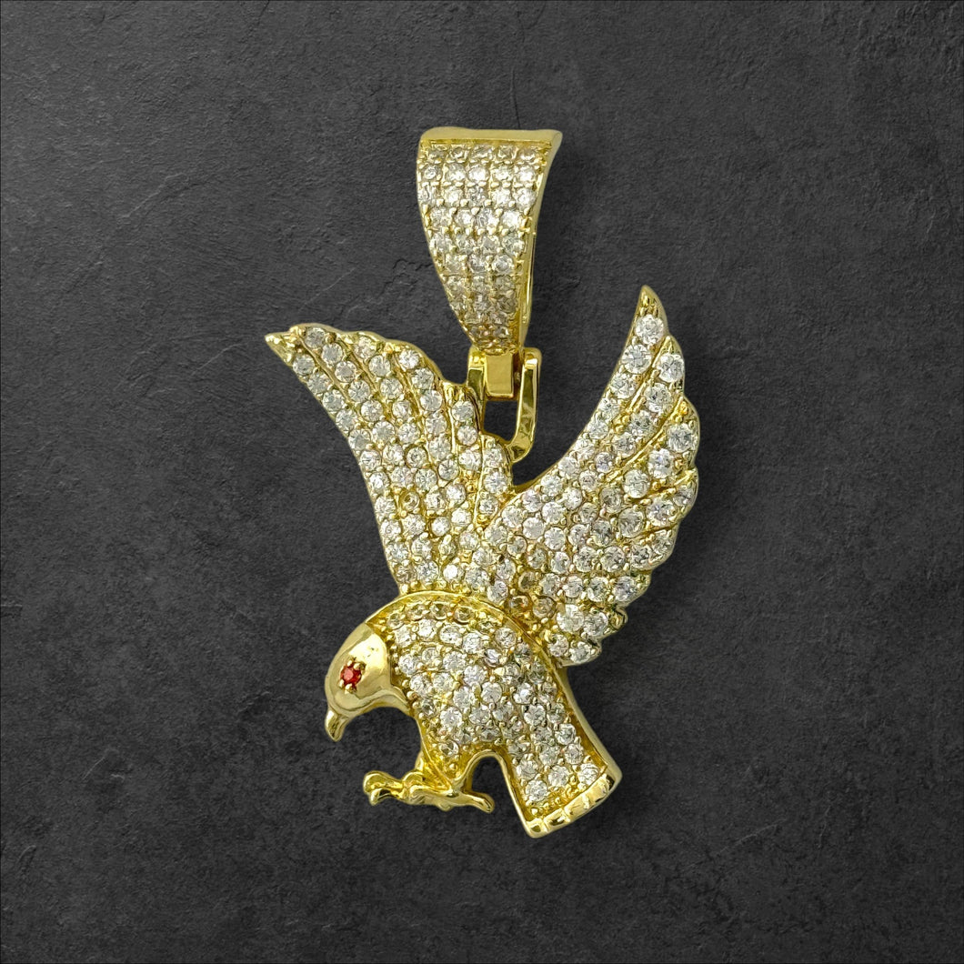 Sterling Silver CZ Eagle Pendent