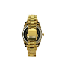 Load image into Gallery viewer, Captain Bling Masonic Gold Stainless Steel Watch: Black Tone with Roman Numerals
