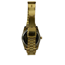 Load image into Gallery viewer, Captain Bling Masonic Gold Stainless Steel Watch: Black Tone with Roman Numerals

