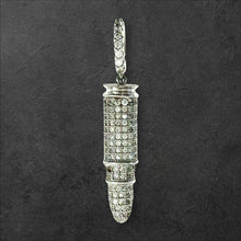 Load image into Gallery viewer, Sterling Silver CZ Bullet Pendent
