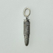 Load image into Gallery viewer, Sterling Silver CZ Bullet Pendent
