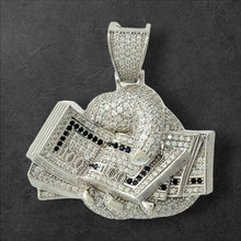 Load image into Gallery viewer, Sterling Silver CZ Money in Hand Pendent
