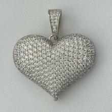 Load image into Gallery viewer, Sterling Silver CZ Heart Pendent
