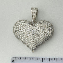 Load image into Gallery viewer, Sterling Silver CZ Heart Pendent
