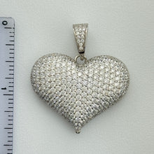 Load image into Gallery viewer, Sterling Silver CZ Heart Pendent
