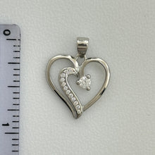 Load image into Gallery viewer, Sterling Silver CZ Heart Pendent
