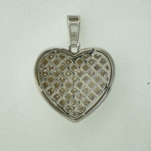 Load image into Gallery viewer, Sterling Silver CZ Broken Heart Pendent
