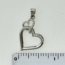 Load image into Gallery viewer, Sterling Silver CZ Heart Pendent
