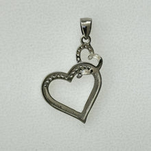 Load image into Gallery viewer, Sterling Silver CZ Heart Pendent
