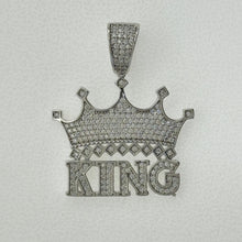 Load image into Gallery viewer, Sterling Silver CZ King Pendent
