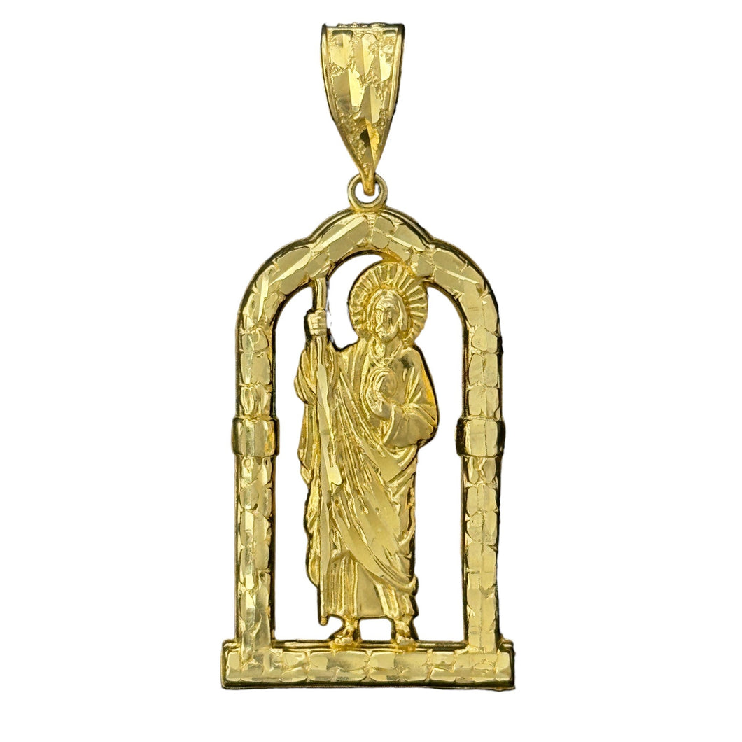 10KT Gold Saint Pendant - 7.08g, Religious Jewelry