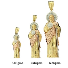 Load image into Gallery viewer, 10KT Gold Saint Pendants with CZ Stones - 1.83g, 3.34g, 5.76g
