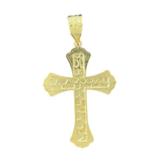 Load image into Gallery viewer, 10KT Gold Ornate Cross Pendant - 4.6g
