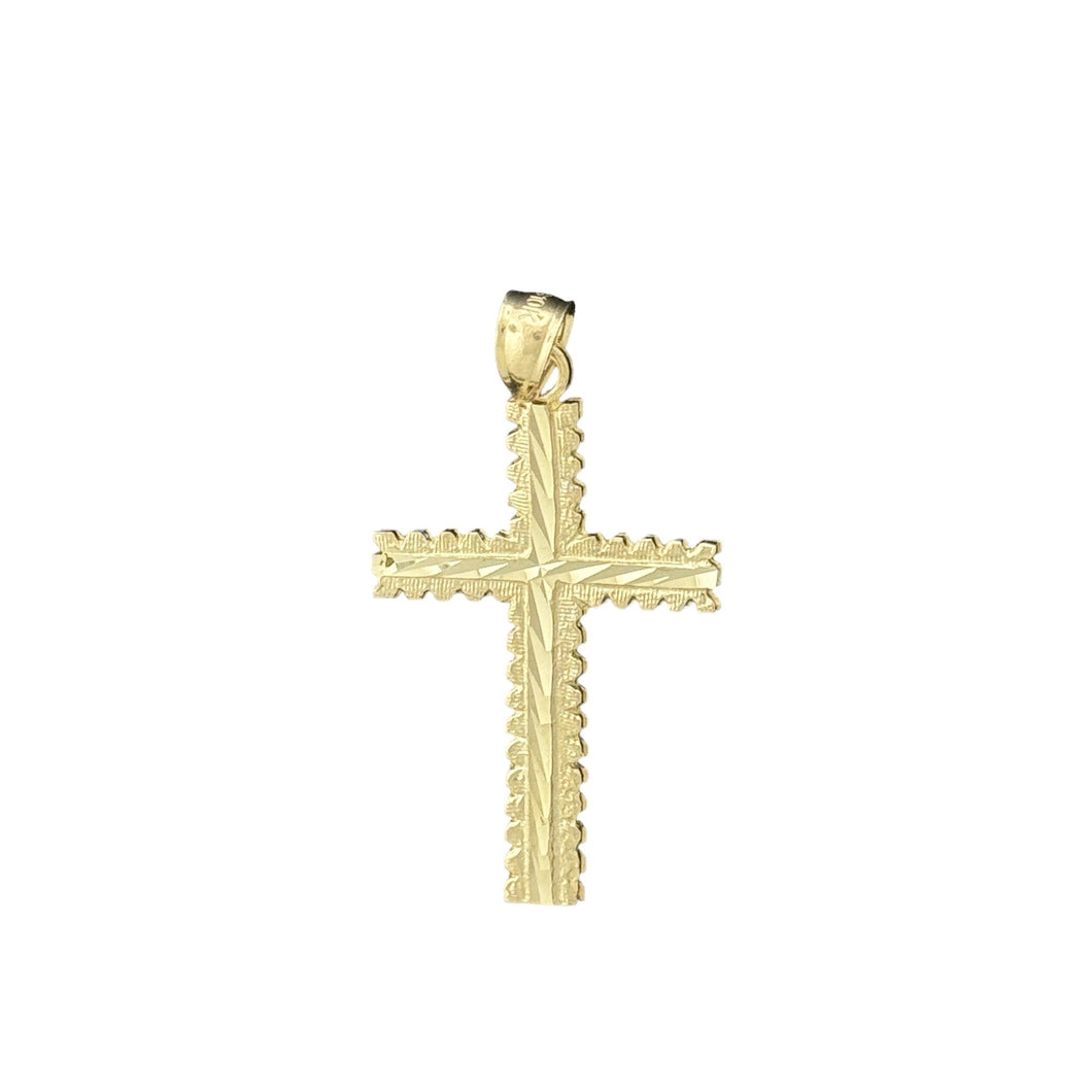 10KT Gold Ornate Cross Pendant - 1.81g