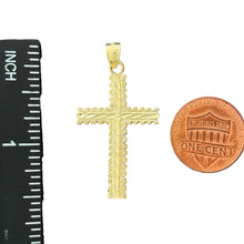 Load image into Gallery viewer, 10KT Gold Ornate Cross Pendant - 1.81g
