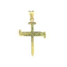 Load image into Gallery viewer, 10KT Gold Nail Cross Pendant - 1.73g
