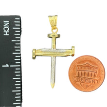 Load image into Gallery viewer, 10KT Gold Nail Cross Pendant - 1.73g
