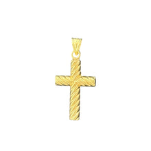 Load image into Gallery viewer, 10KT Gold Two-Tone Crucifix Pendant with INRI Inscription - 1.35g
